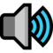 Speaker High Volume emoji on Microsoft